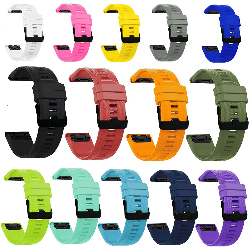 Aisports 22Mm Quick Fit Watch Band Compatible With Garmin Forerunner 965/955/945/935/745 Band Silicone For Women Men, Soft Breat